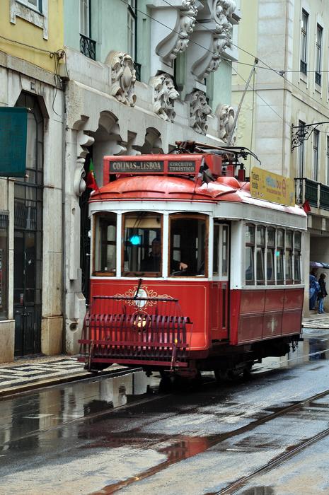The Tram Lisbon After Rain