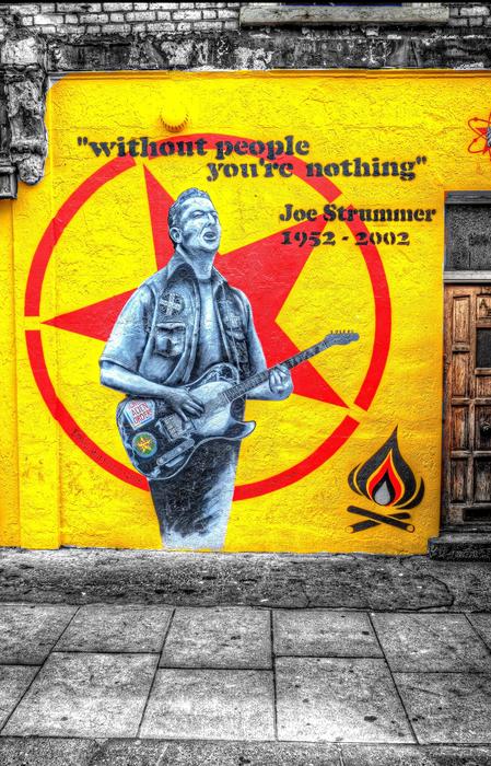 Street Poster Joe Strummer Yellow