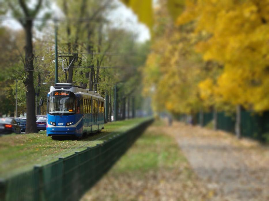 Krakow Polish tram