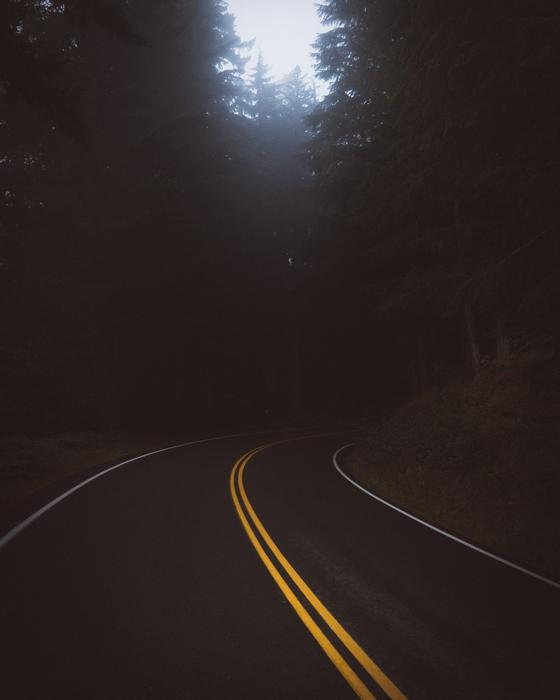 Dark Road Travel