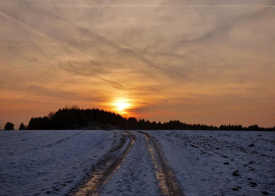 Sunset Road Snow