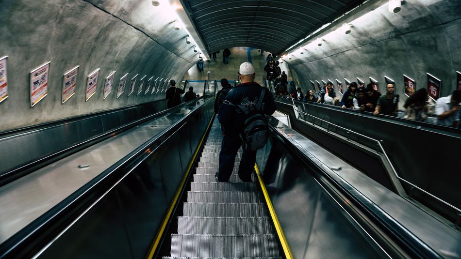 Commuter Escalator Motion