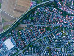 Aerial View Houses