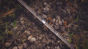 Aerial View of Road bridge