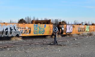 Graffiti on Train Car