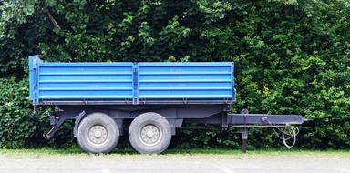 Trailers Tractor Blue Turned