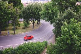 Car Red Road