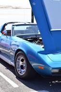 Corvette Blue Car M