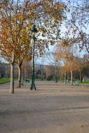 Autumn Paris Park street