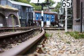 Track Train Rails station