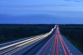 Asphalt Road at Dawn