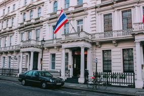 Thailand Flag at the building