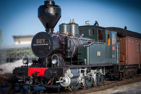 Locomotive Train on Railway