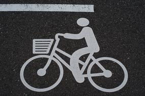 Bike Pictogram Road