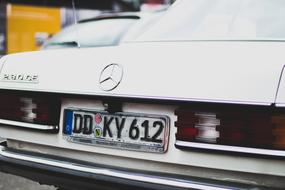 Vintage Car Plate Number