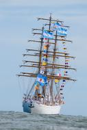 Boat Ship sailing on Sea