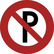 no parking sign signage road sign
