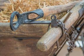 Hay Wagon Wood Car Antique