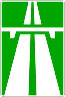 motorway freeway road sign russia