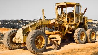 Grader Heavy Machine Vehicle