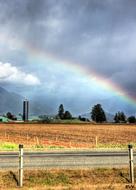 Rainbow Farmland Field