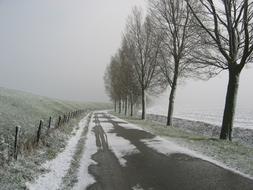 Snow Polder New Road Beijerland