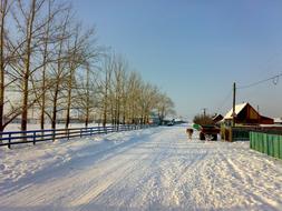 Landscape Road Winter