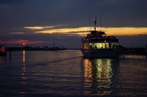 Boat Ship Sunset