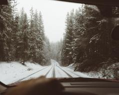 Road Path Snow