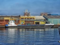 Crane Barge Amsterdam Dock
