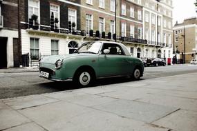 vintage Car Transportation on city road