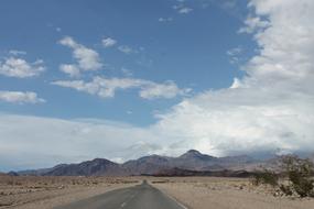 Road Path at sunny day