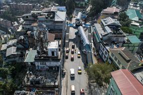 Birds Eye View Road Traffic