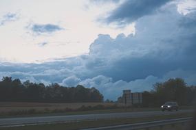 Sky Clouds Trees