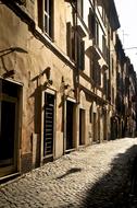 Street In Rome Sunset