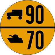 military road sign traffic symbol