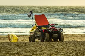 Car Rescue Beach Ocean Boscombe