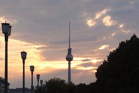 Tv Tower Berlin Evening