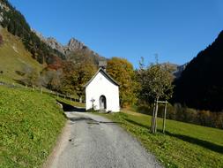 Gerstruben Chapel on mountain