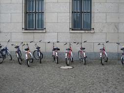 Bicycles Bikes Parked