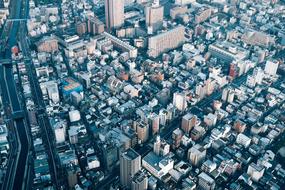 Aerial View Buildings