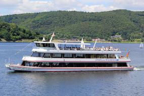 Edersee Star Of Waldeck Shipping in water