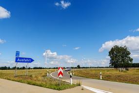 Highway Exit Road signs