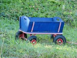 Wood Car Blue