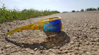 Cycling Glasses on Road