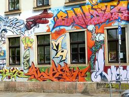 Dresden Graffiti House Facade
