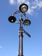 Street Lamp Sky Blue