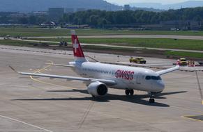 transport plane at the airport