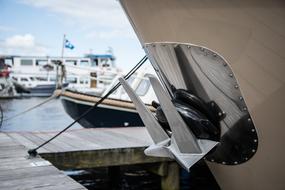 white boat on the sea