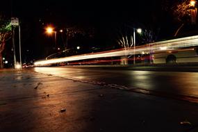 Street Avenue Sidewalk at night